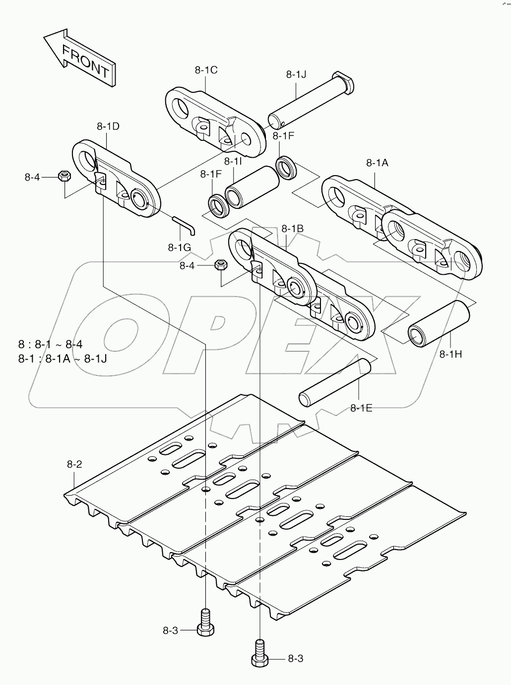  TRACK SHOE ASSY - 600G