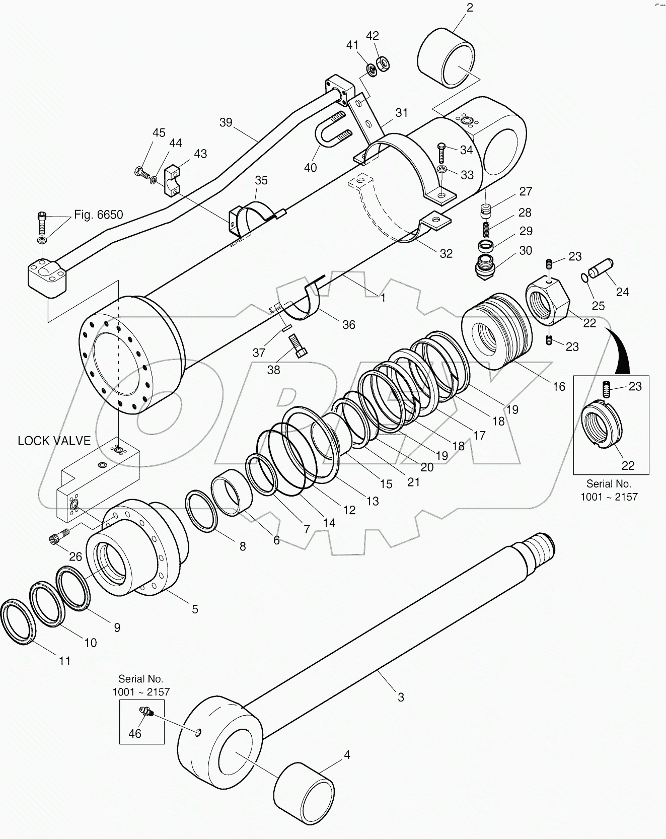  ARM CYLINDER - LOCK VALVE