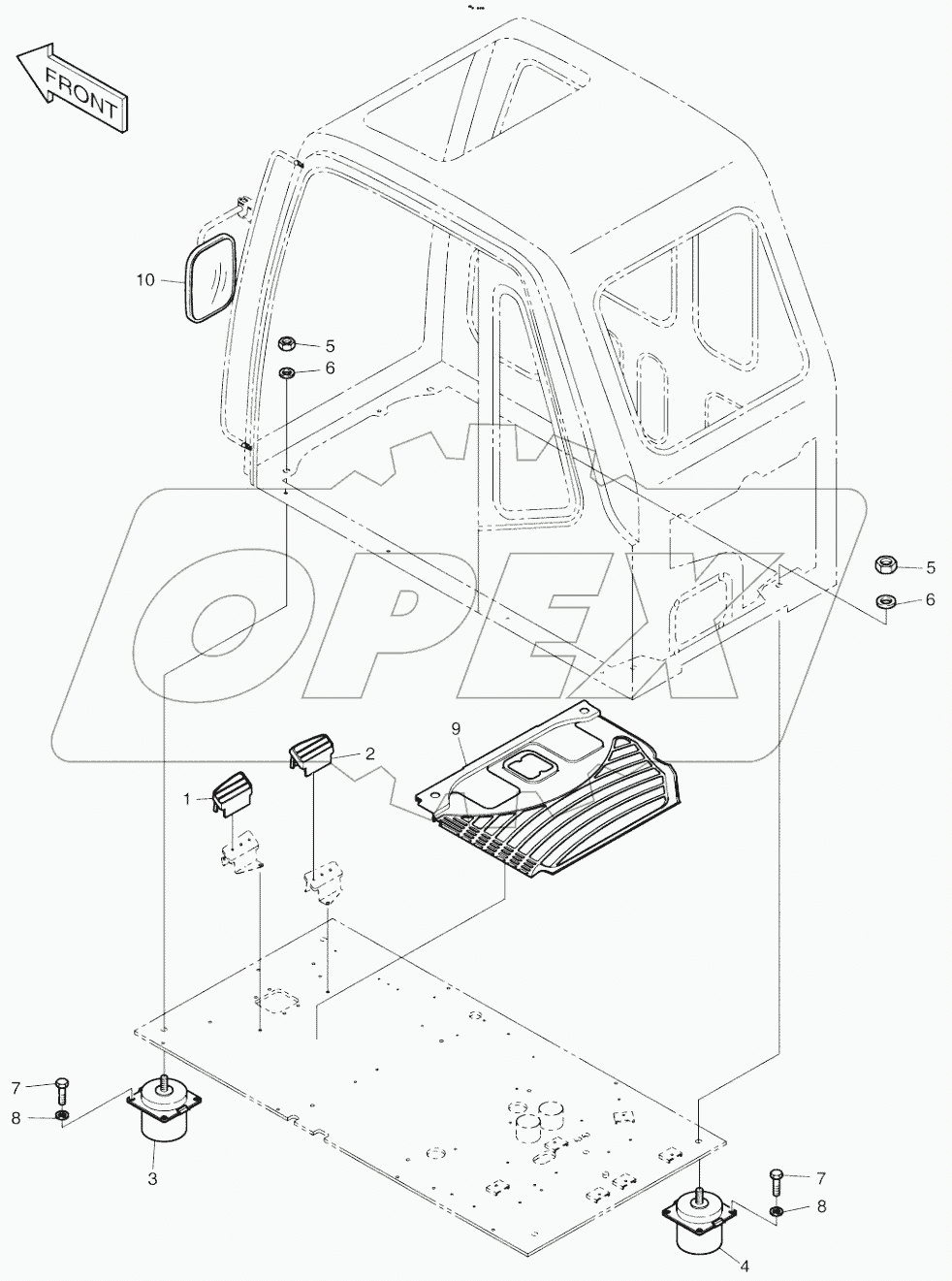  CABIN MOUNT ASSY