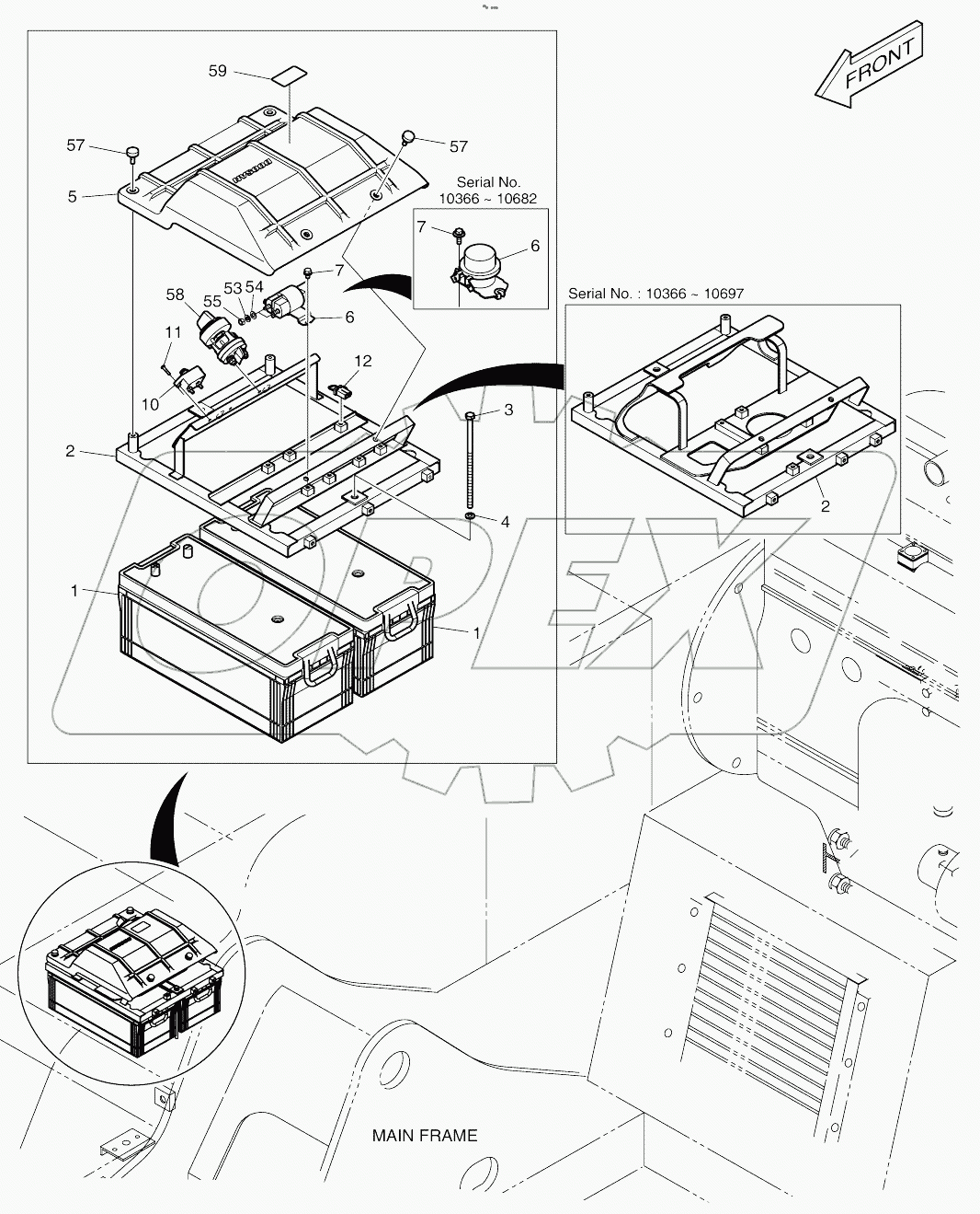  ELECTRIC PARTS (5) - BATTERY (10366 - )