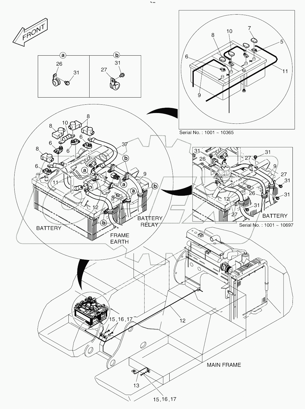  ELECTRIC WIRING (1) - BATTERY