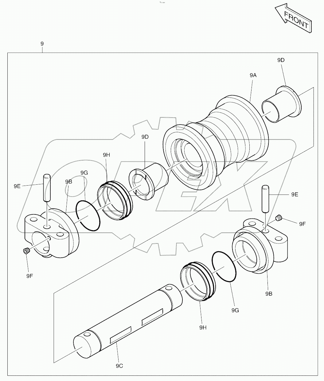  LOWER ROLLER (10050 -)