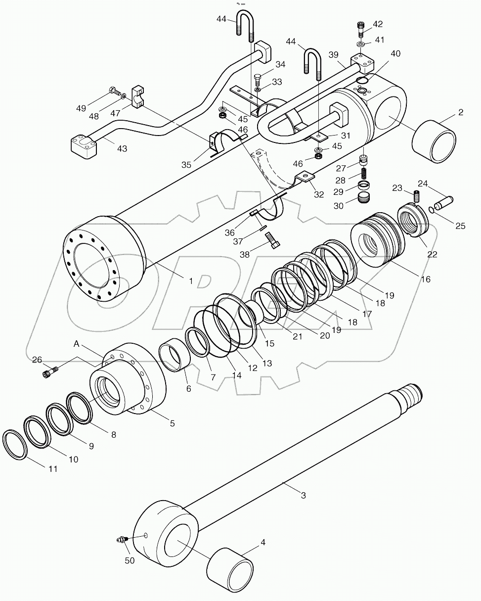  ARM CYLINDER - LOCK VALVE
