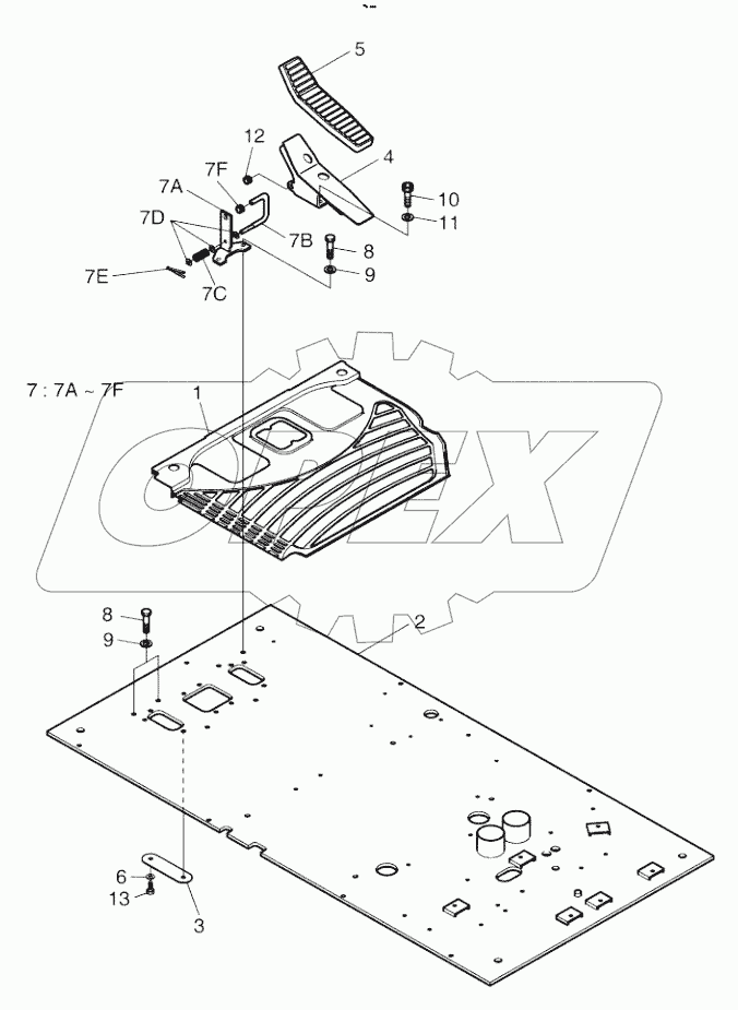  FLOOR PLATE - TILTING