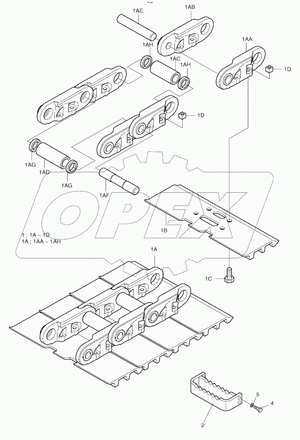  TRACK SHOE - OPT. (1001 - 10041)