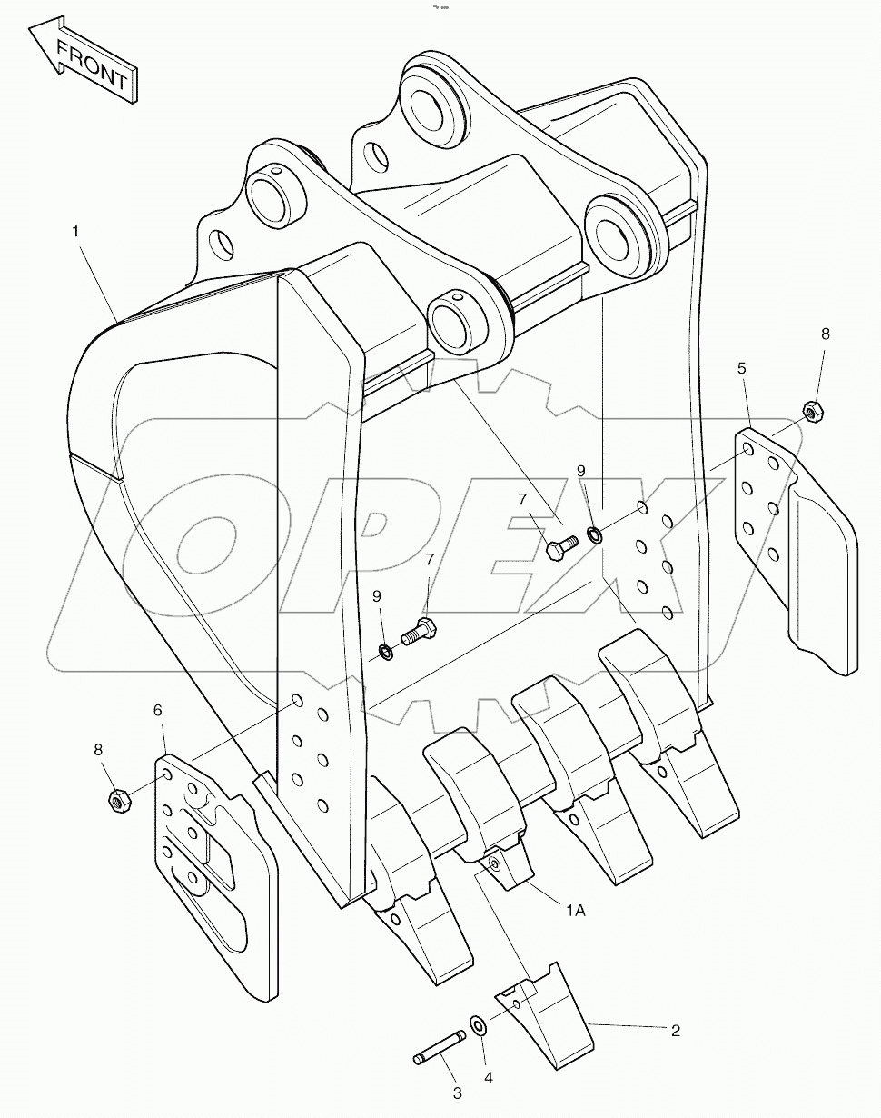  BUCKET ASSY - 1.44m3