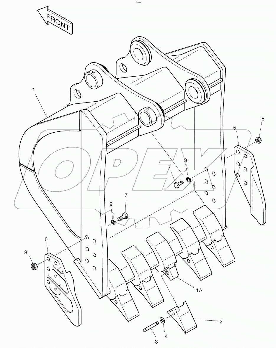  BUCKET ASSY - 2.16m3
