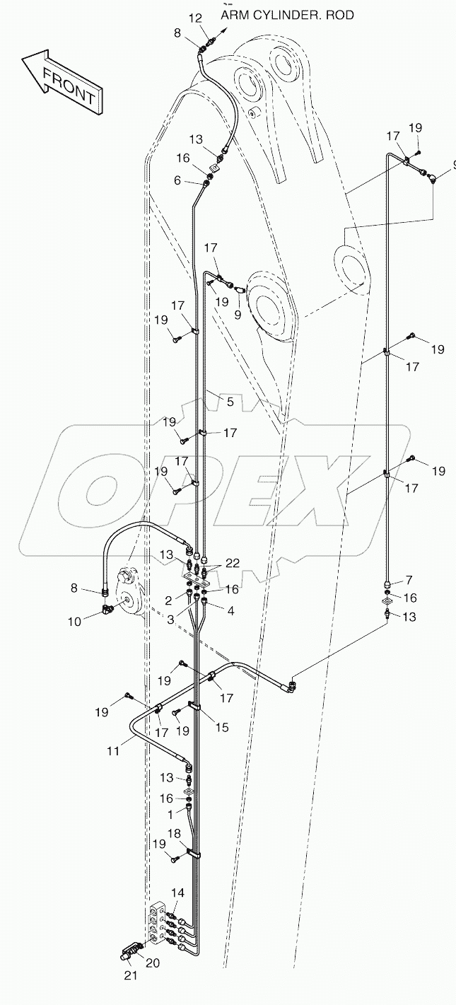  LUBRICATION PIPING - ARM 5.0M