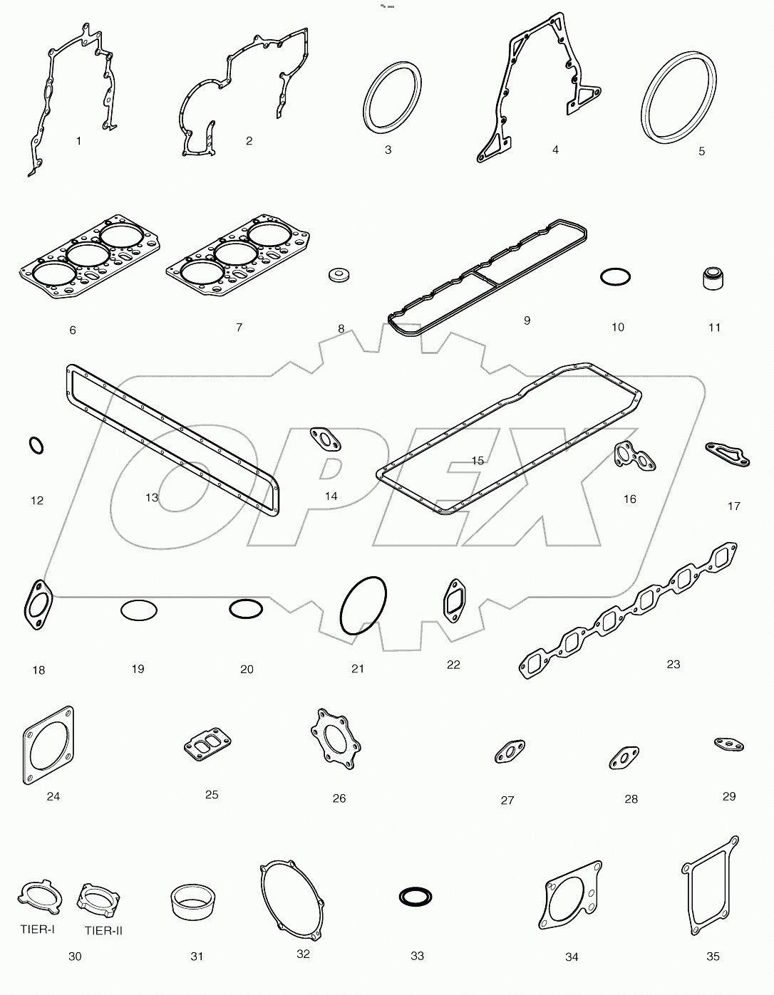  OVER HAUL GASKET KIT - ALL