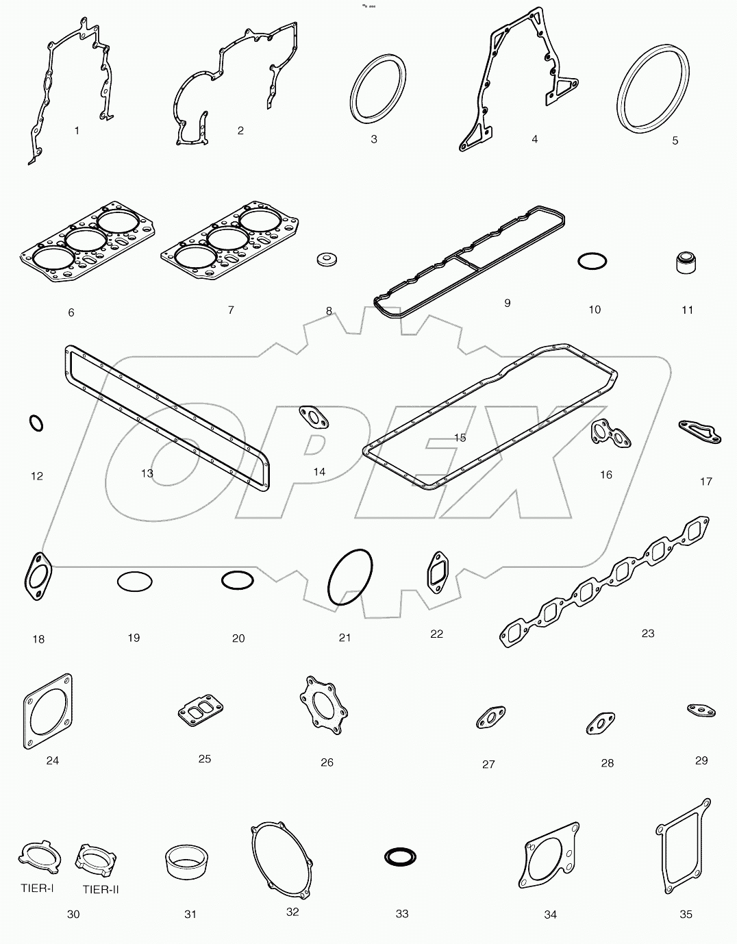  OVER HAUL GASKET KIT - ALL