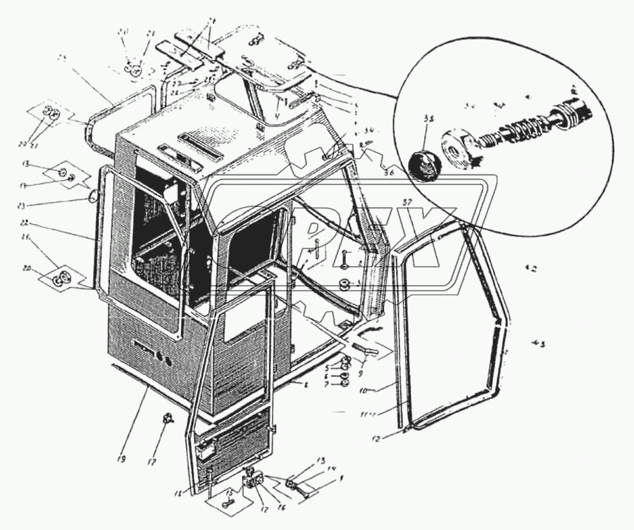 Кабина машиниста Э0-5116-1505-0 1