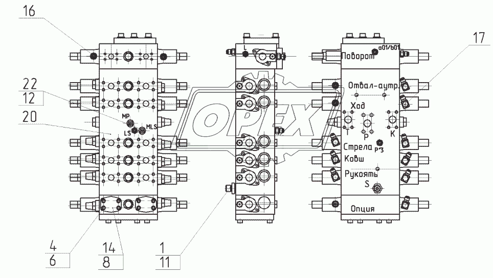 Сборка гидрораспределителя	180-22-41.20.000