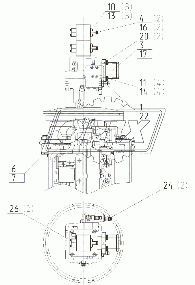 Гидрооборудование силовой установки 180-22-41.10.000