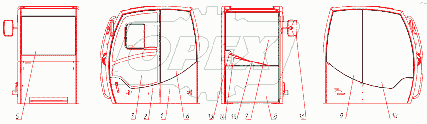  Кабина 125-00-23.00.000