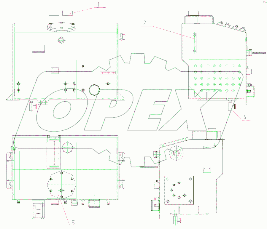  Бак гидравлический 160-45-40.10.000
