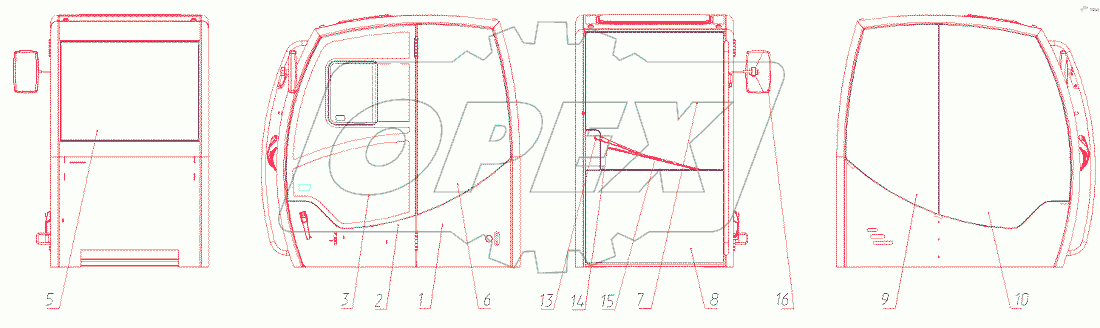  Кабина 125-00-23.00.000