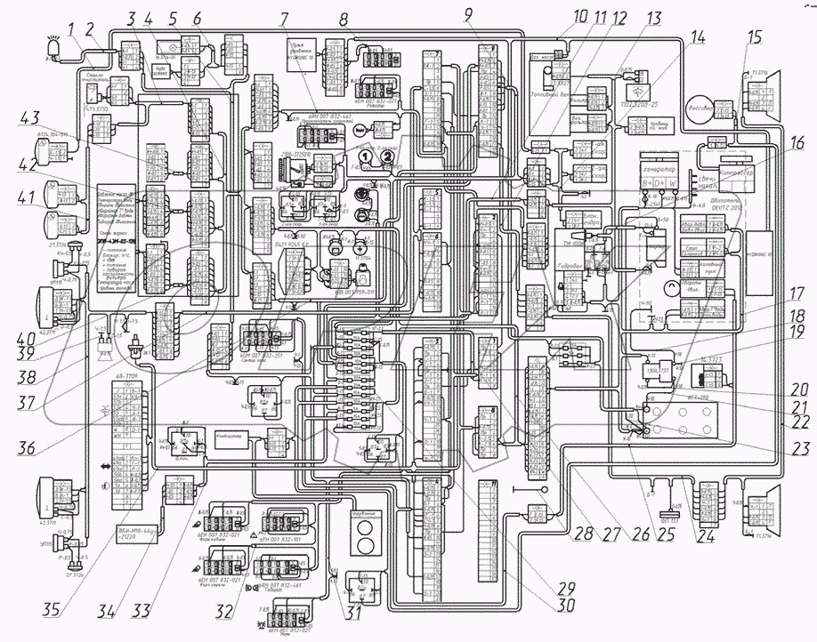  Электромонтажная схема экскаватора