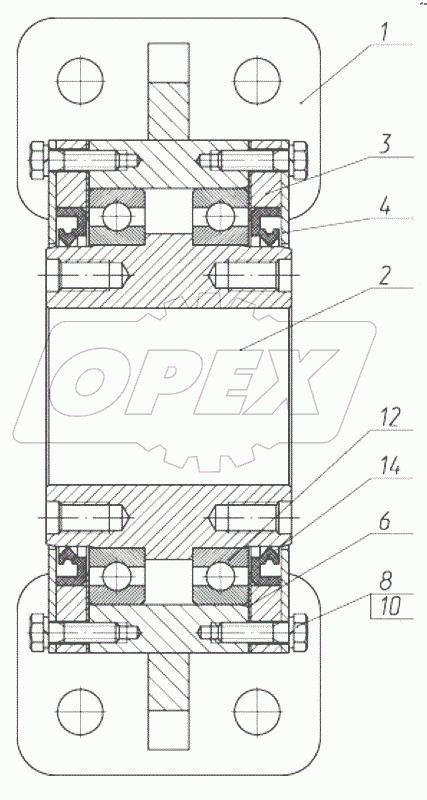  Опора промежуточная 130-25-50.00.600