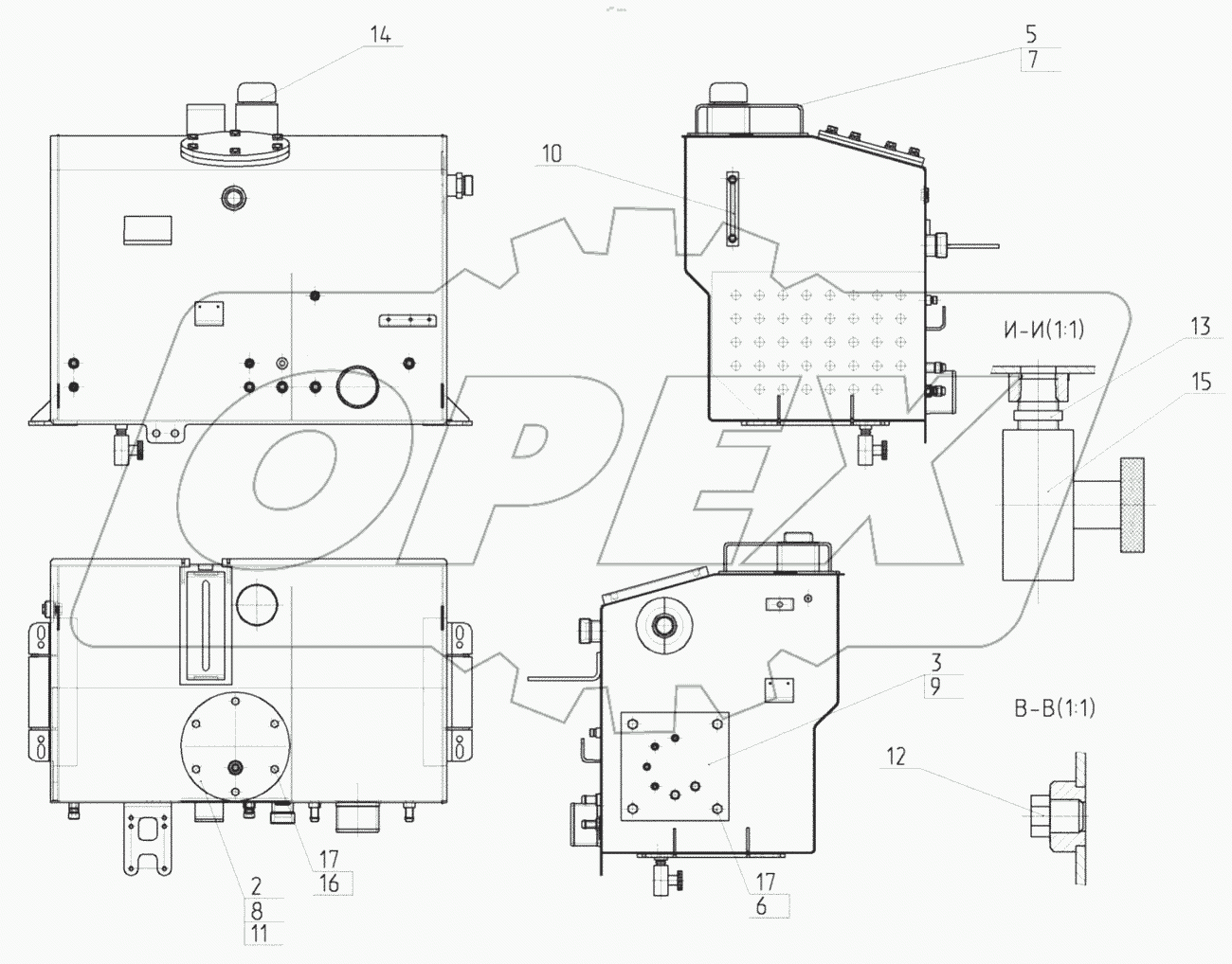  Бак гидравлический