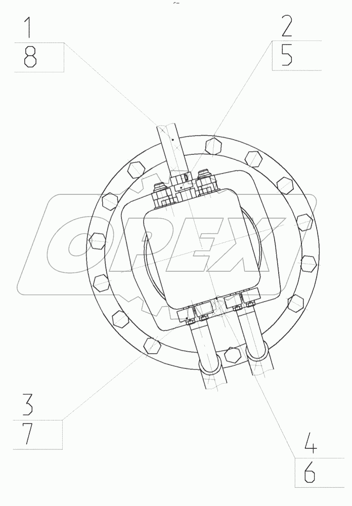  Гидрооборудование механизма поворота