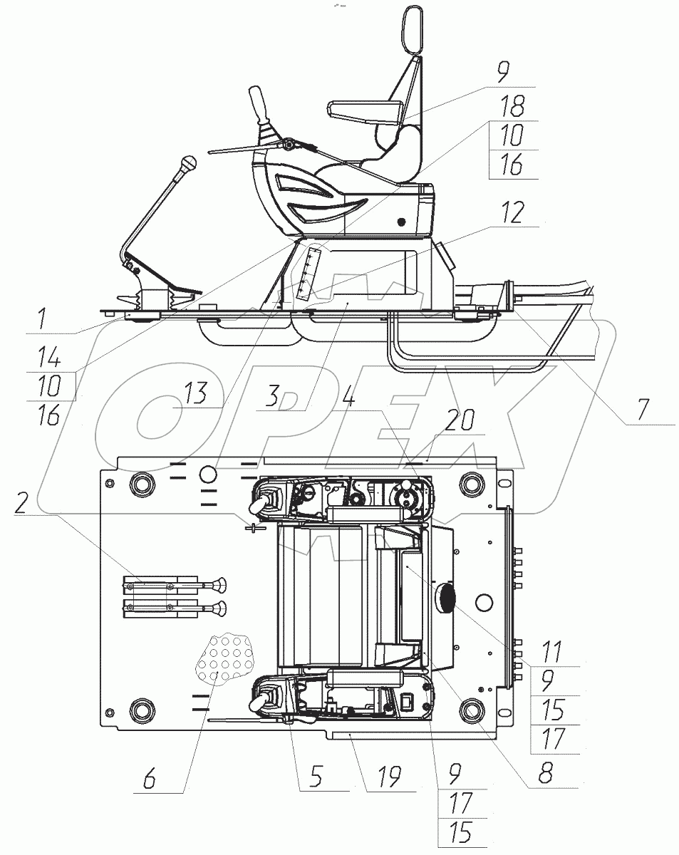  Управление экскаватором