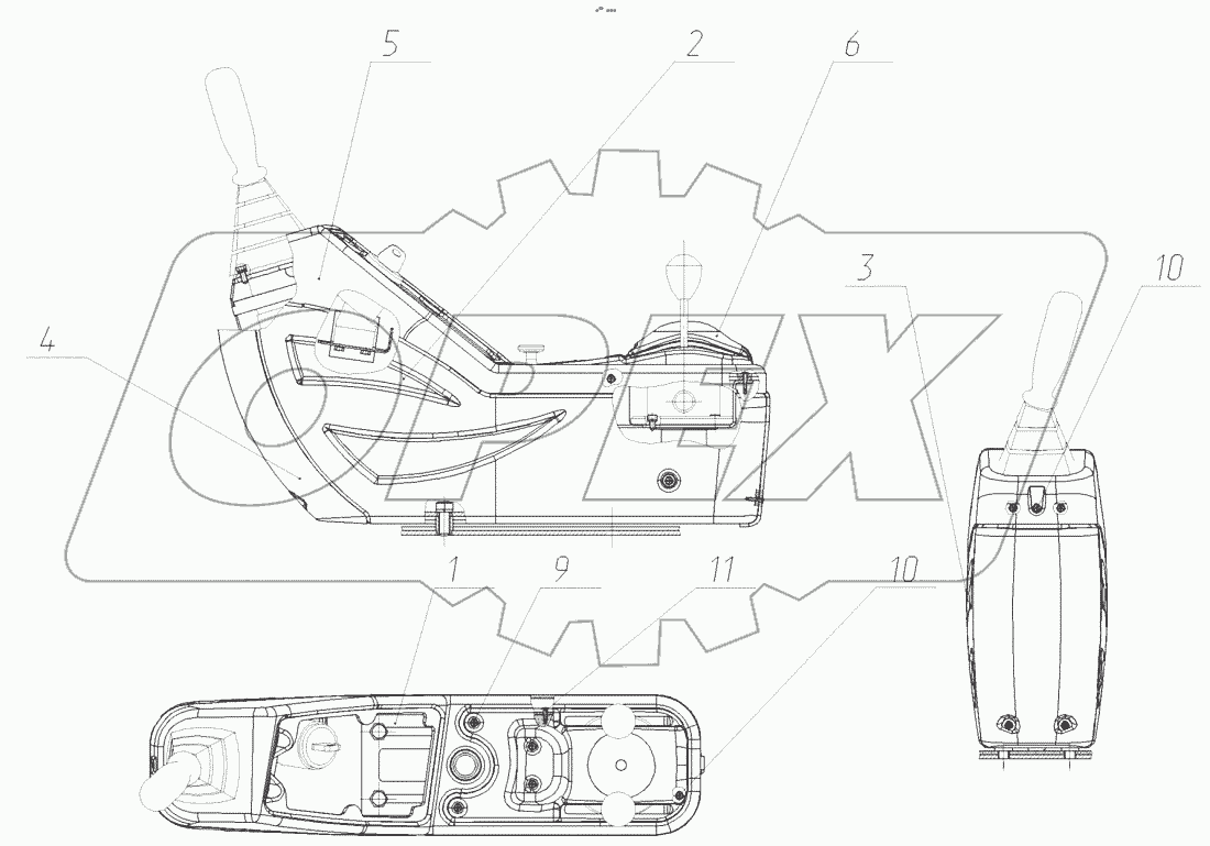  Установка пульта правого