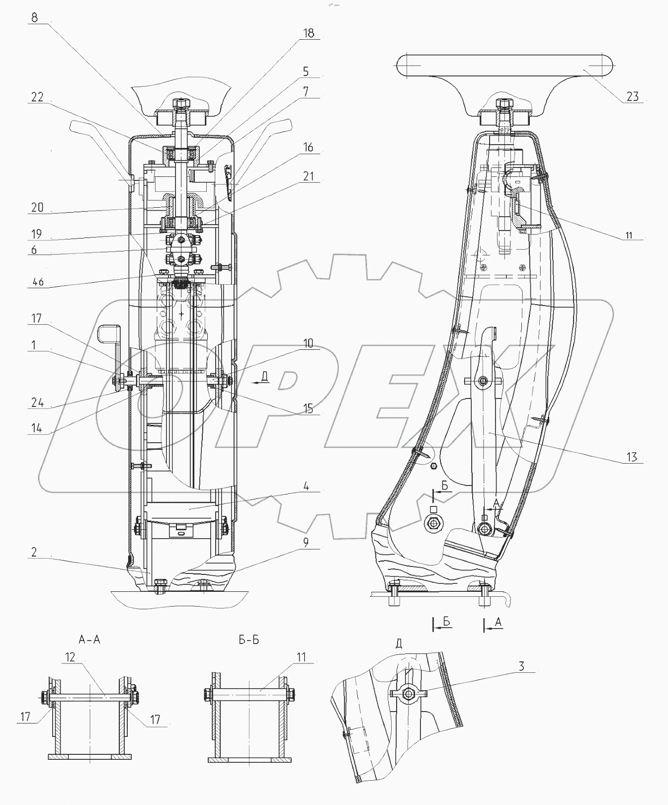  Установка рулевой колонки