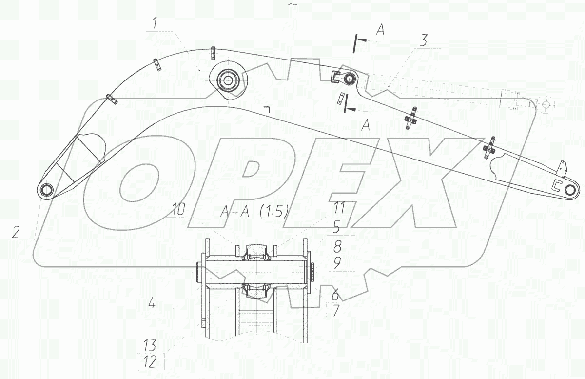  Стрела в сборе