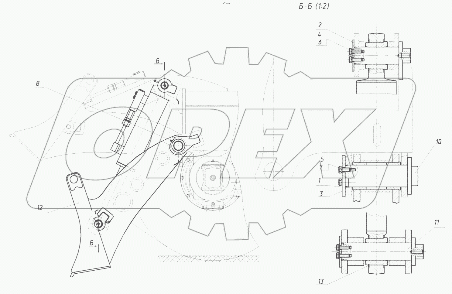  Установка отвала
