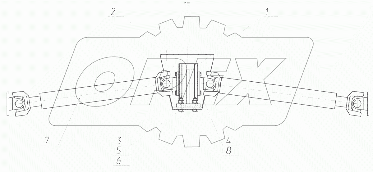  Передача карданная в сборе