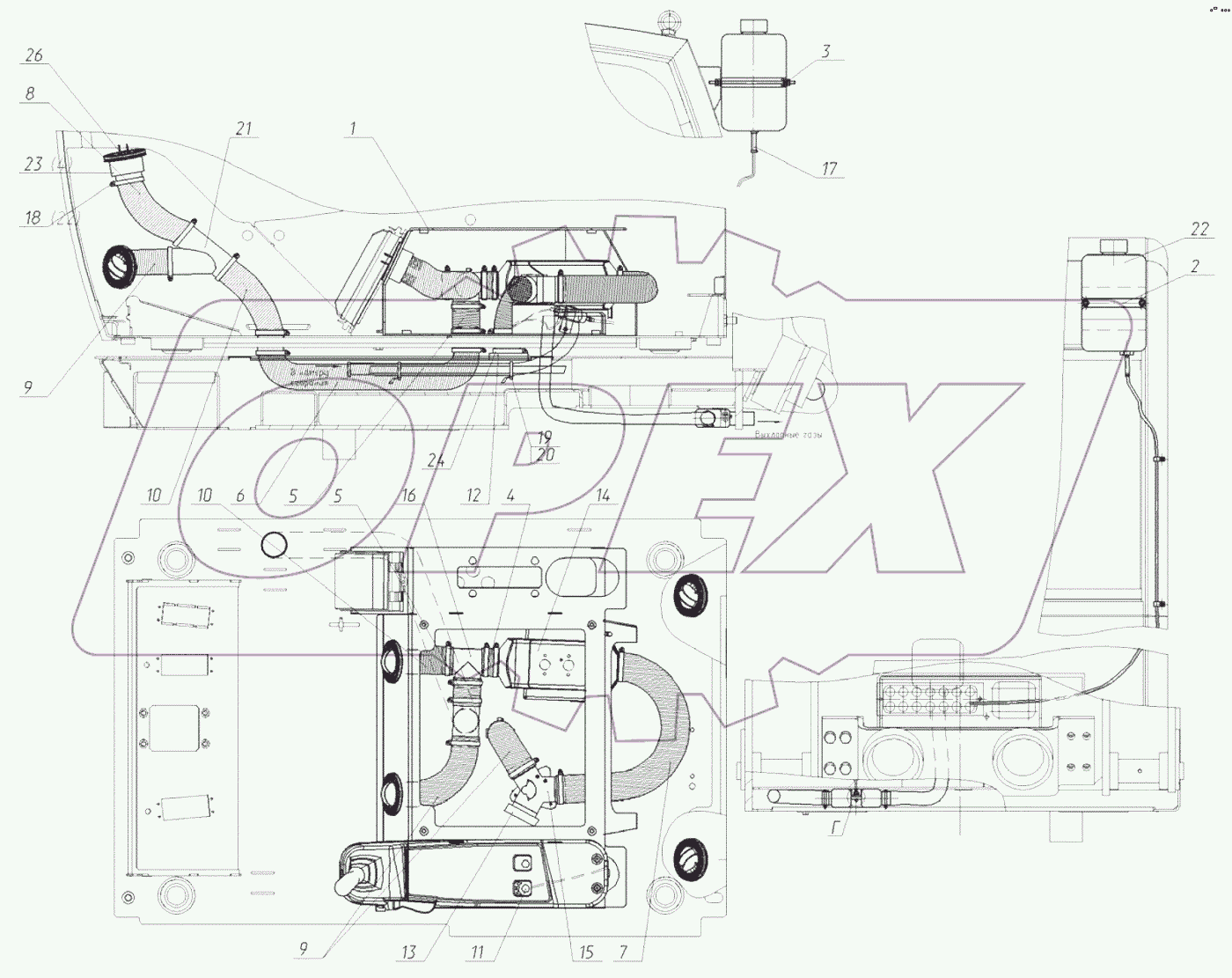  Установка отопителя