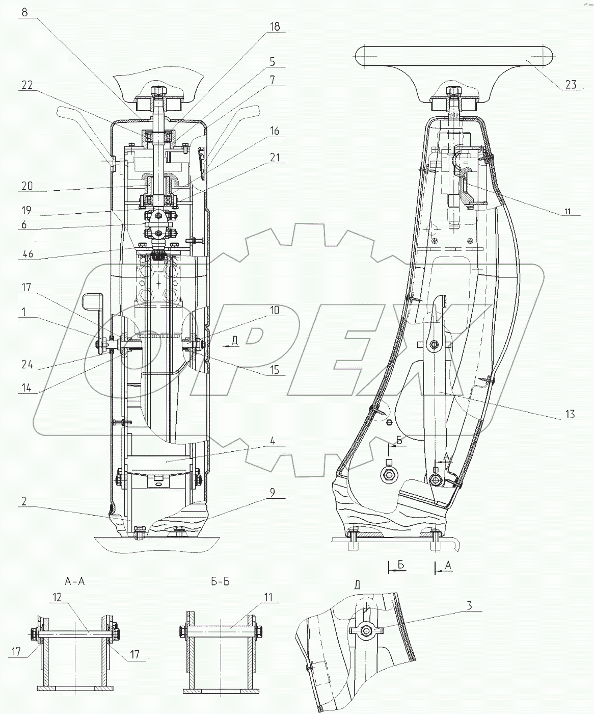  Установка рулевой колонки
