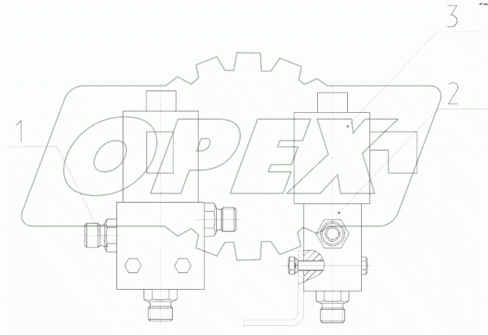  Гидрораспределитель управления в сборе