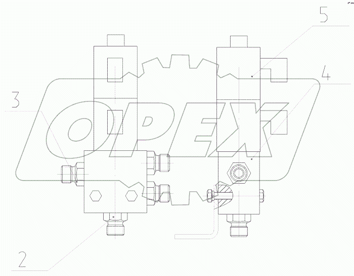  Гидрораспределитель управления КПП в сборе