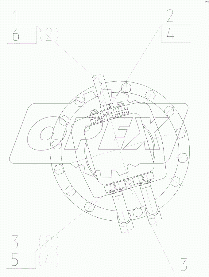  Гидрооборудование механизма поворота