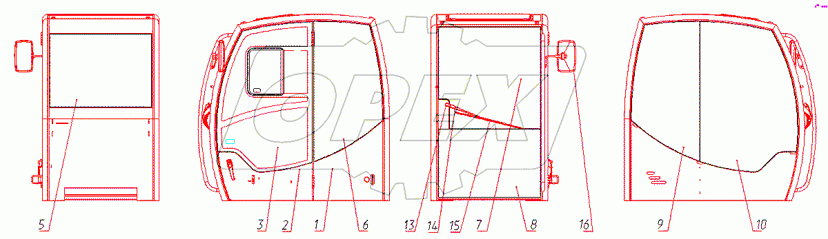  Кабина 3523-00-23.00.000