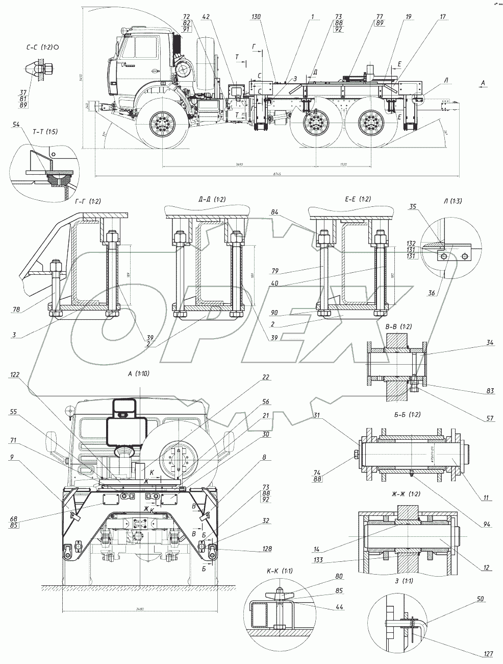  Установка рамы накладной 3523-02-50.00.000