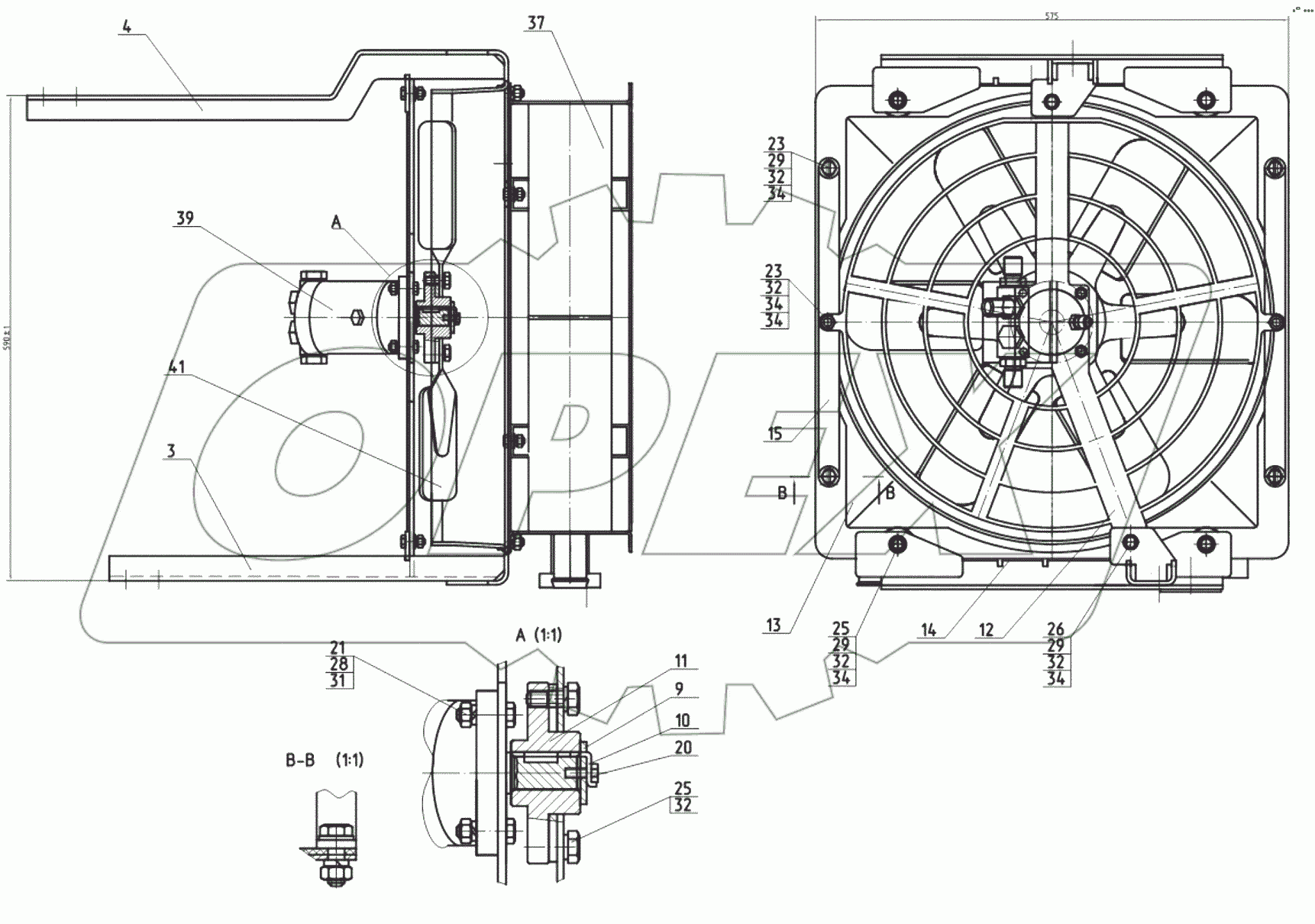  Установка маслоохладительная 3523-00-40.20.000