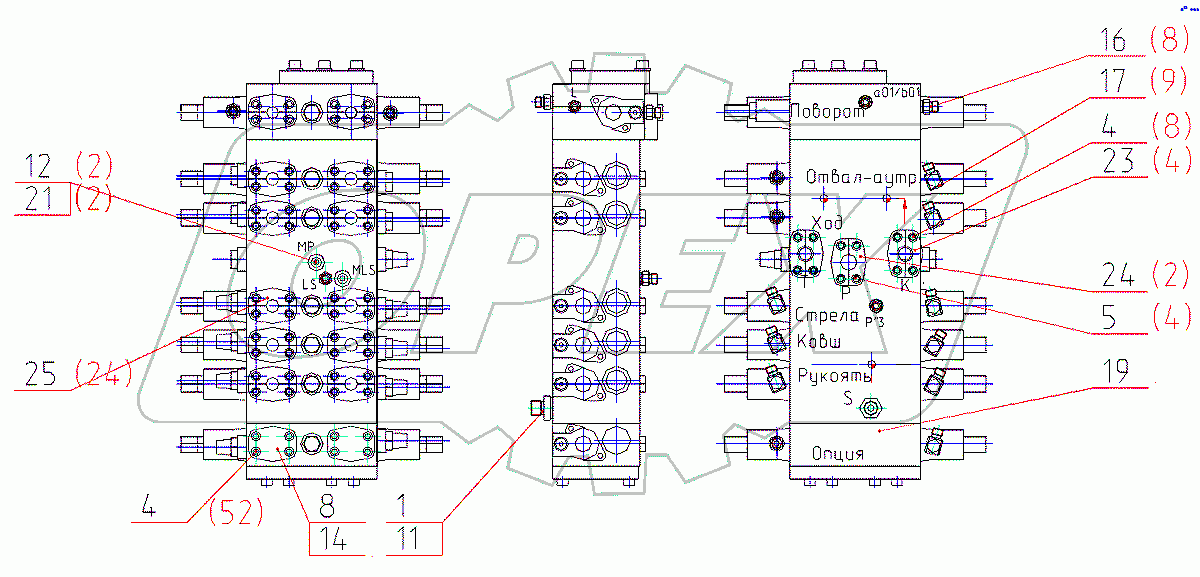  Гидрораспределитель 3523-00-41.20.000