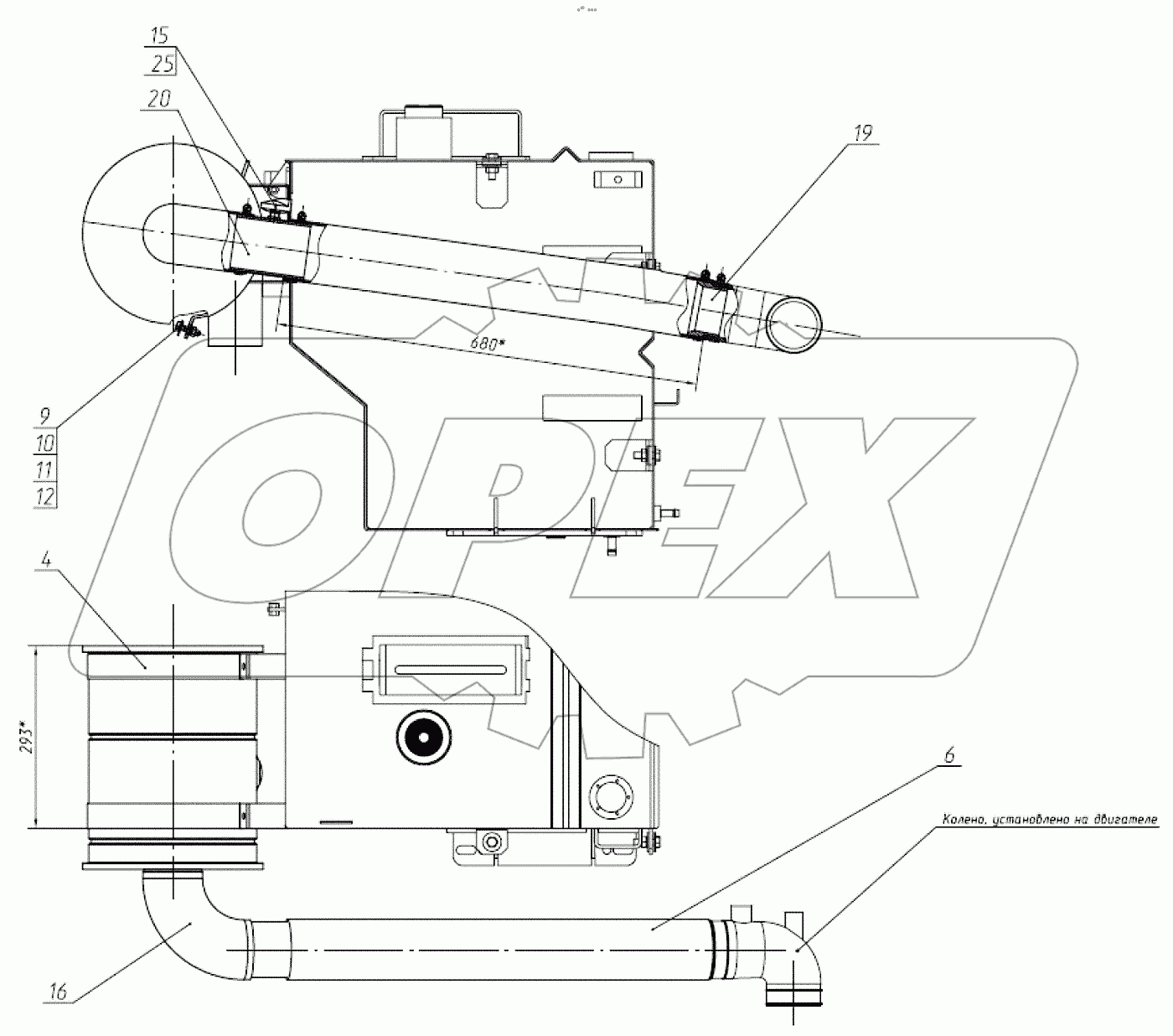  Установка воздухоочистителя 160-00-28.04.000-10