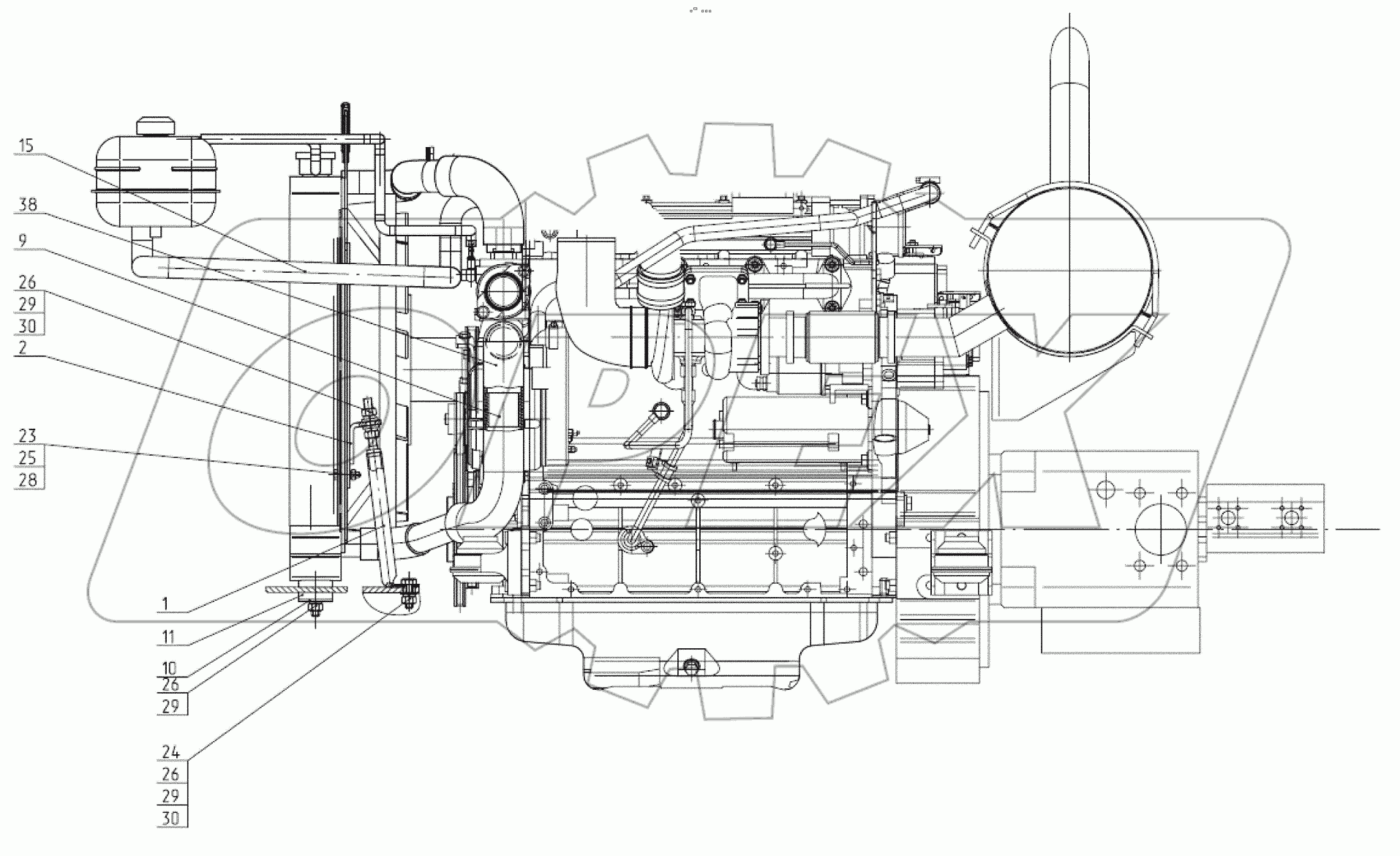  Установка радиатора 130-00-28.06.000