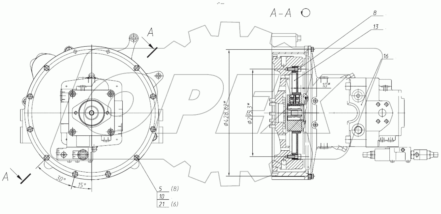  Установка насоса 160-00-28.02.000-02