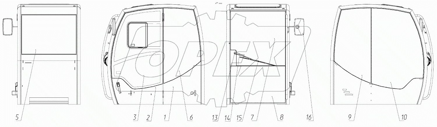  Кабина 3523-00-23.00.000