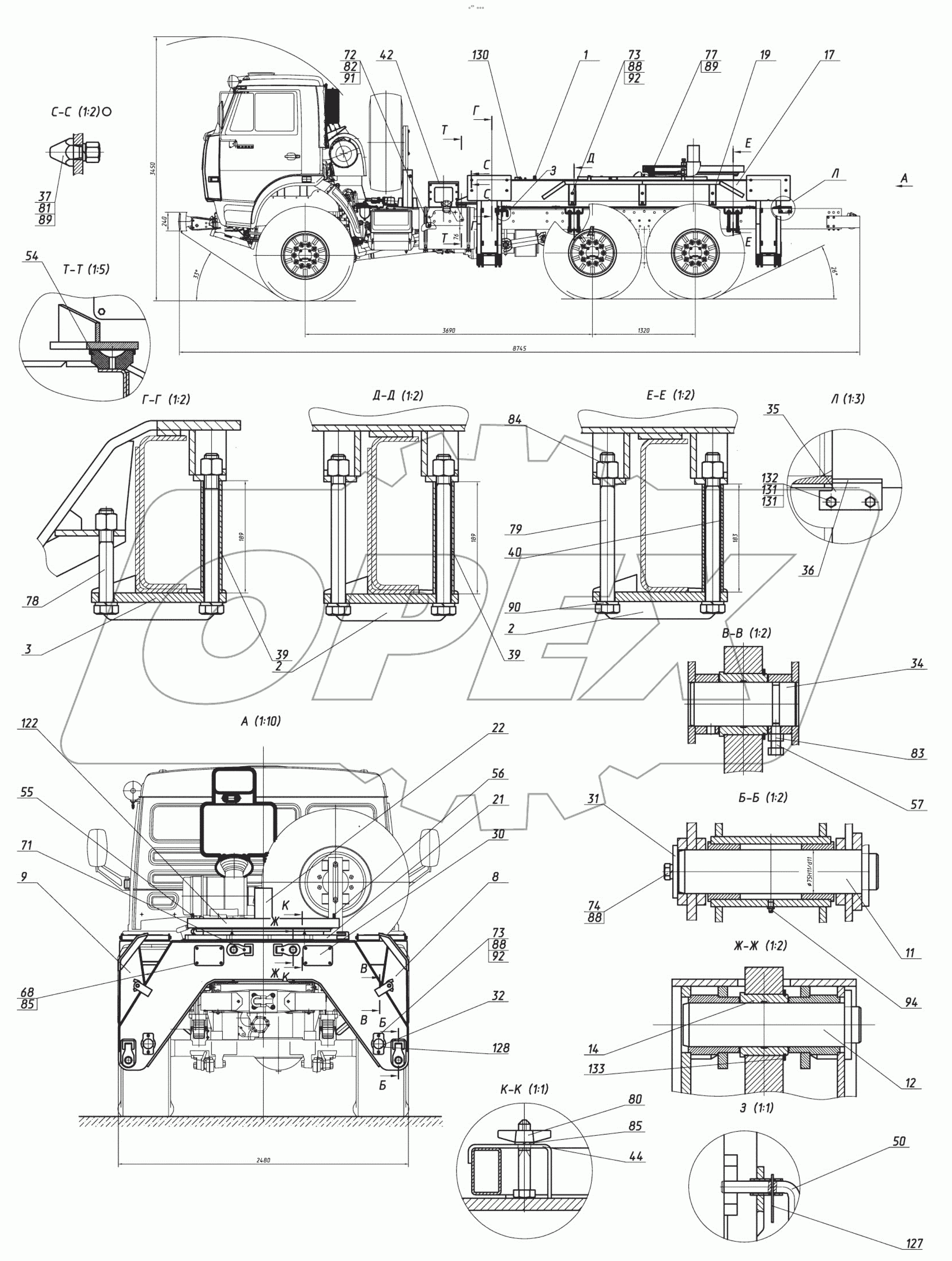  Установка рамы накладной 3523-02-50.00.000
