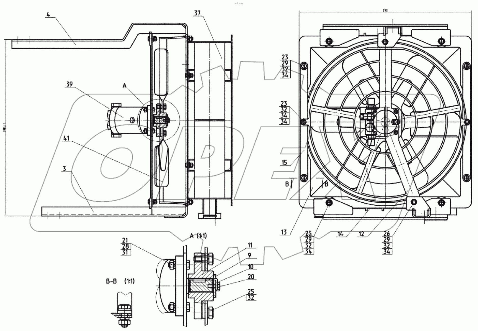  Установка маслоохладительная 3523-00-40.20.000