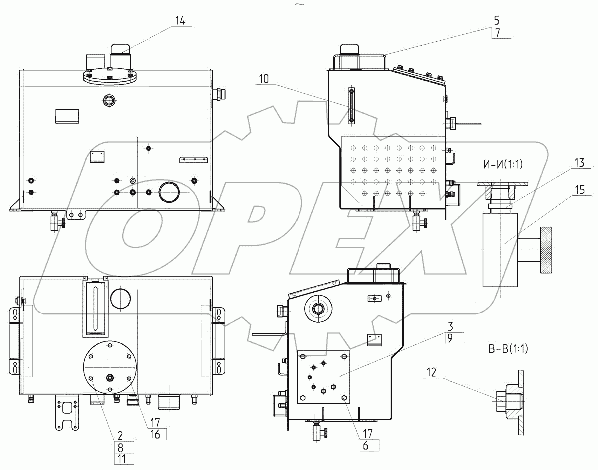  160-45-40.10.000 Бак гидравлический