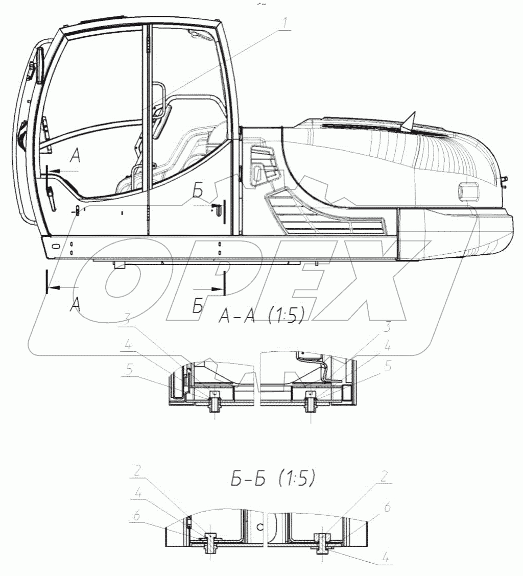  145-00-20.23.000 Установка кабины