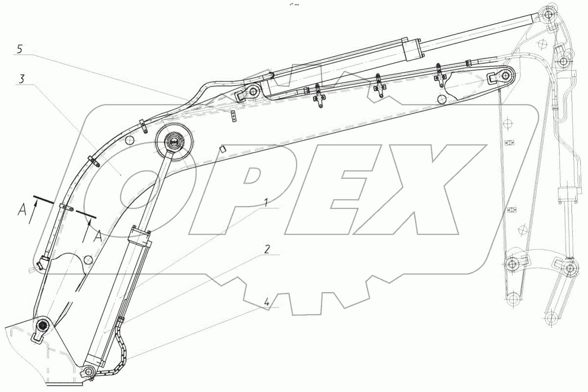  170-00-81.00.000 Гидрооборудование стрелы