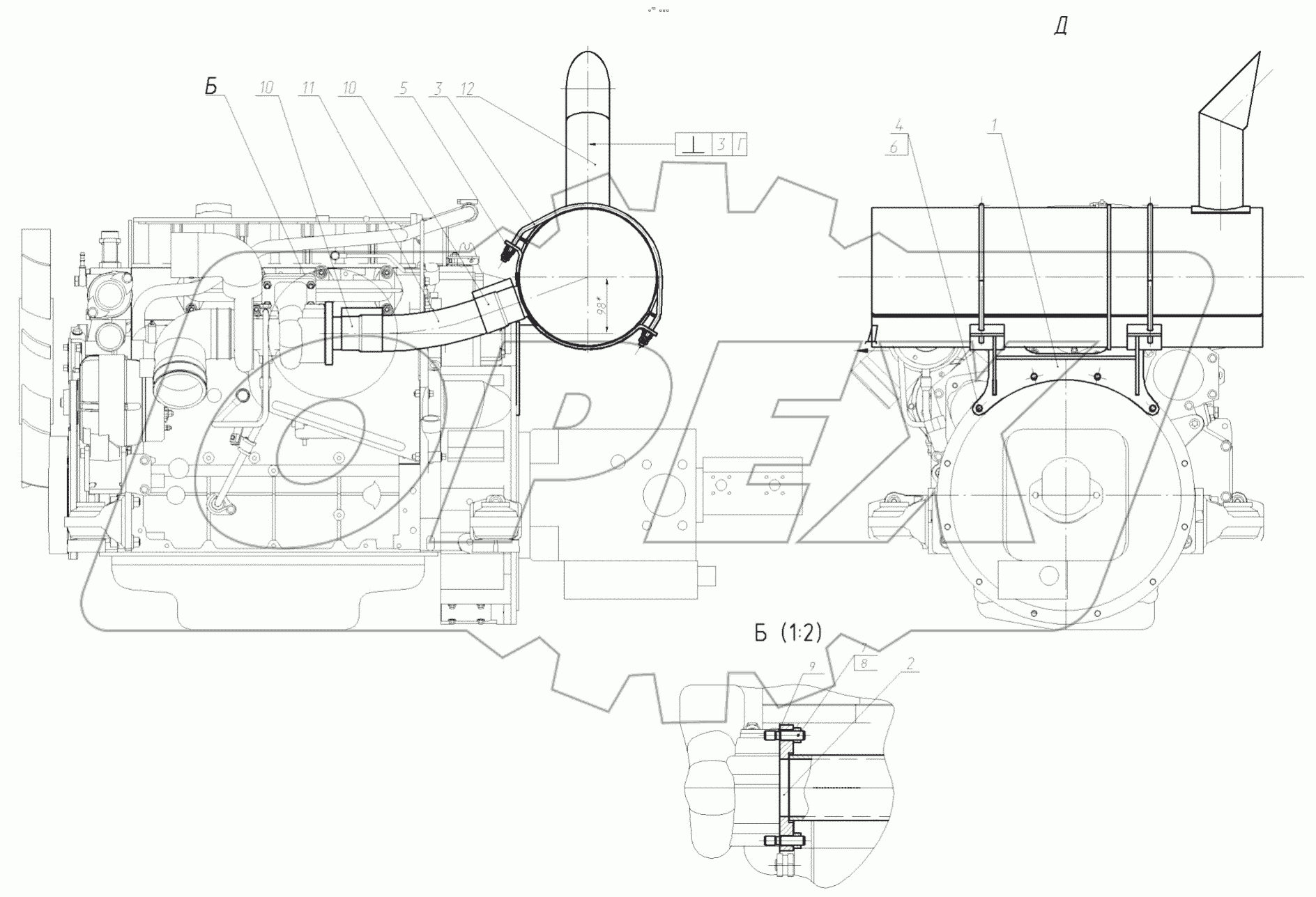  160-00-28.01.000-02 Установка глушителя
