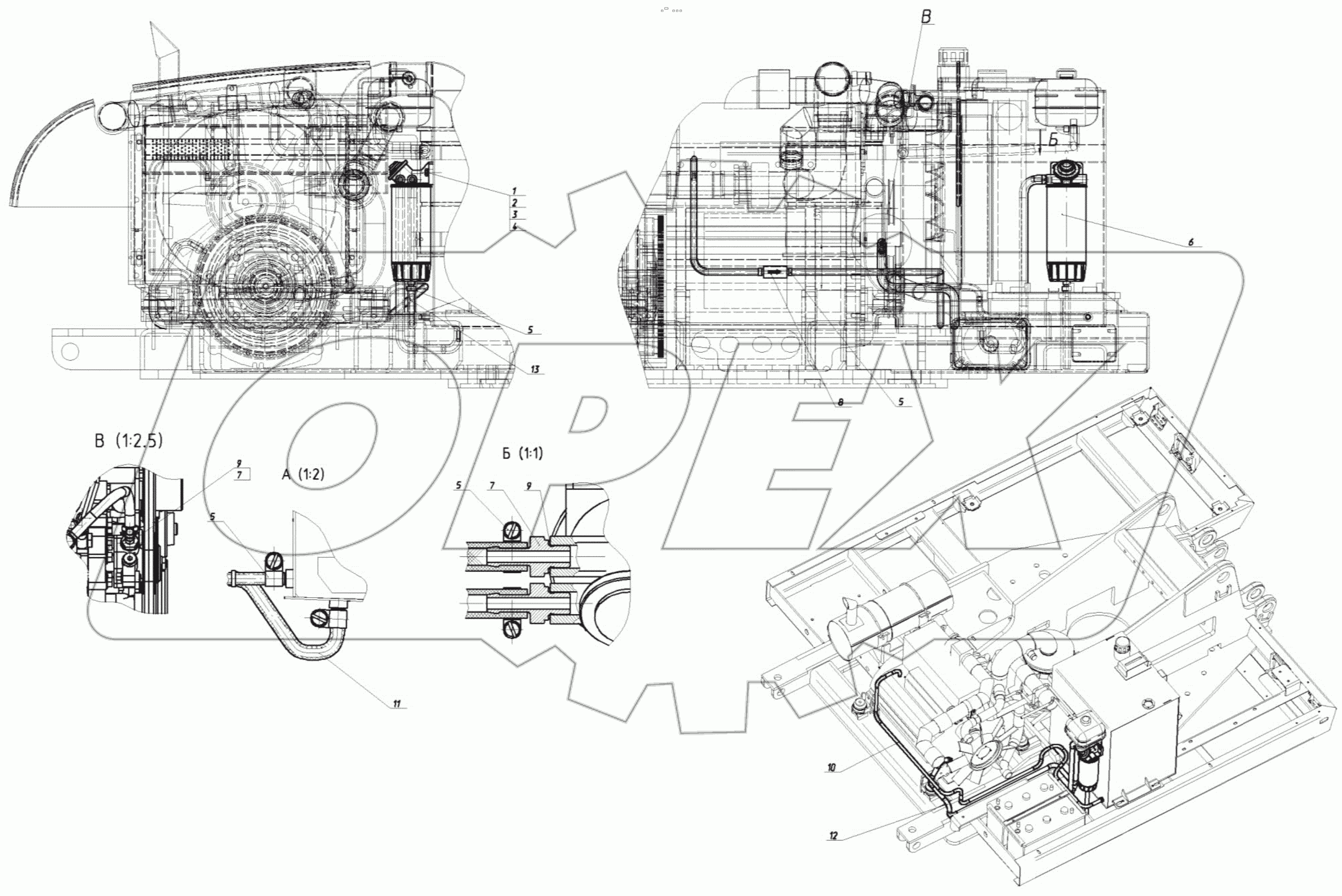  160-00-28.05.000 Установка топливопроводов
